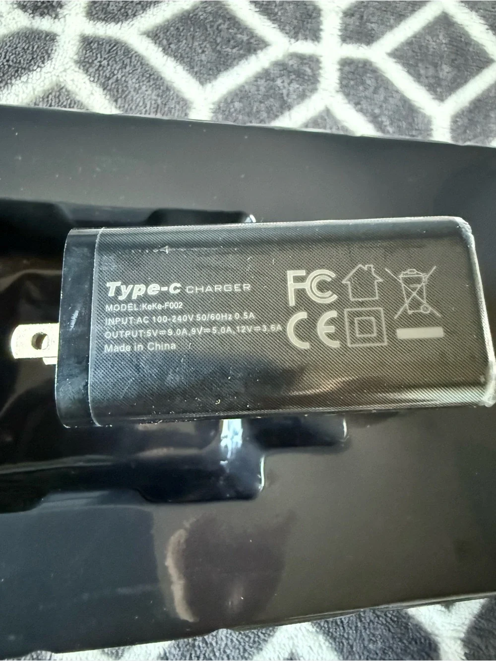 120W Black Type-C Fast Charger - F002